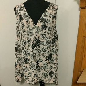 Floral sleeveless top